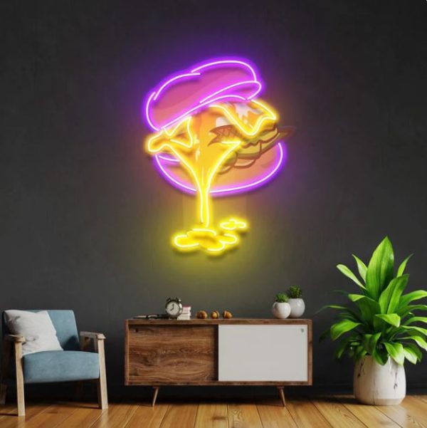 Burger - Mekanlar İçin Neon Led